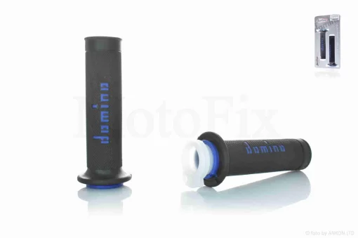 Грипси (ручки керма) універсальні #5 "DOMINO" (чорно-сині), QT-022141