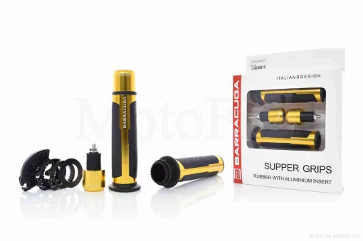 Гріпси (ручки керма) універсальні "BARRACUQA" #HP6 (золото), QT-022145