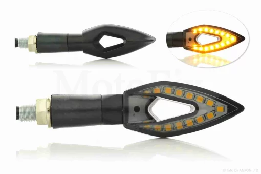 Повороты диодные пара #D-143 гибкая ножка, динамические, QT-026178