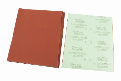 Шліфувальний папір водостійкий 230x280мм K150 к-кт 20шт 08-2615-Р, FIX-703183