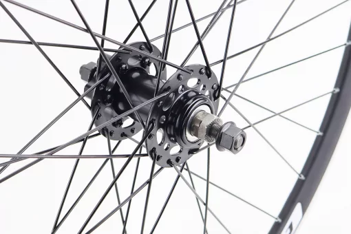 Колесо 27,5" переднее Disk-brake, обод и втулка 14Gx36H алюминиевые, крепл. гайка, "GRAVITY", FIX-411518