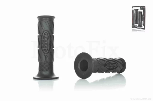 Грипсы (ручки руля) универсальные #11 "DOMINO" (черные), QT-033717