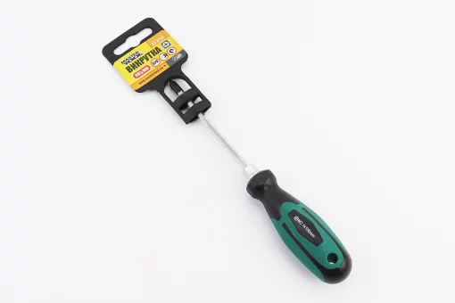 Отвёртка магнитная крестовая HEX РН1х100мм ручка с TPR покрытием 45-8110, FIX-702026