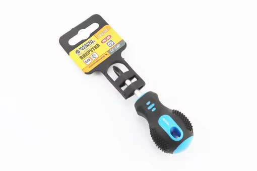 Викрутка магнітна хрестова PH2x 38мм ручка з TPR покриттям 48-5238, FIX-702034