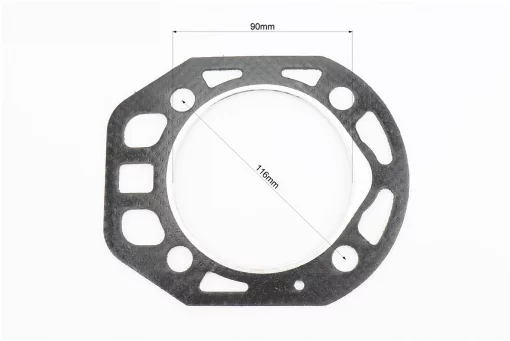 Прокладка головки цилиндра R180NM-80mm, к-кт 2шт (вн. кольцо с выступом), FIX-603565