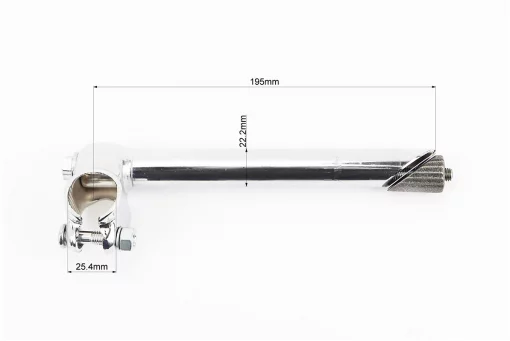 Вынос руля ХВЗ 22,2х25,4х195мм, хром, FIX-210854