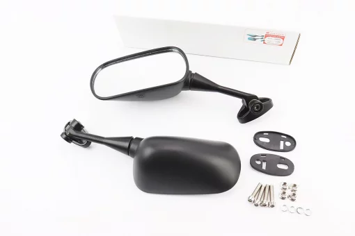Дзеркала к-кт на мотоцикл "прямокутні" під два болта, чорний, FIX-337483