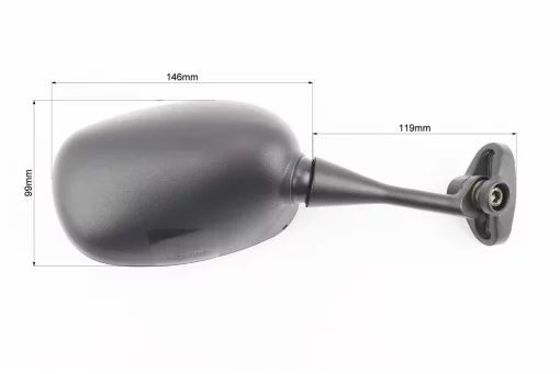 Дзеркала к-кт на мотоцикл "прямокутні" під два болта, чорний, FIX-337483