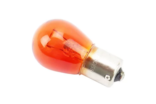 Лампа поворота (большая, желтая с цоколем) 12V/21W BAU15S, FIX-337676