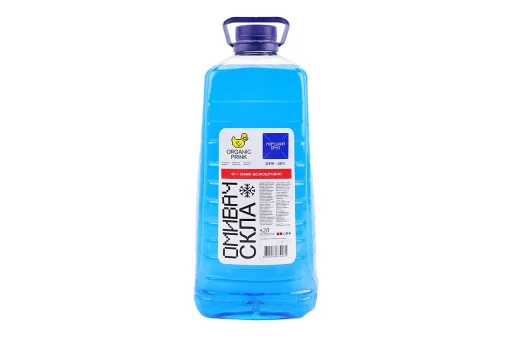 Жидкость для чистки стекол -20&deg;С (в бачок омывателя) "Морський бриз", синяя 4,2L, FIX-210856