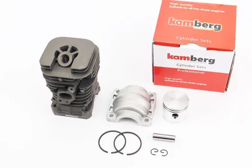 Циліндр к-кт (цпг) 41mm (палець 10mm) "чорний"+піддон Partner-350/351/352/371/390/391/420/2035, JONSERED-CS2137/CS2138, FIX-210928