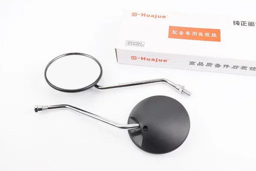 Зеркала к-кт Круглые-черные "Delta", м10, FIX-210951