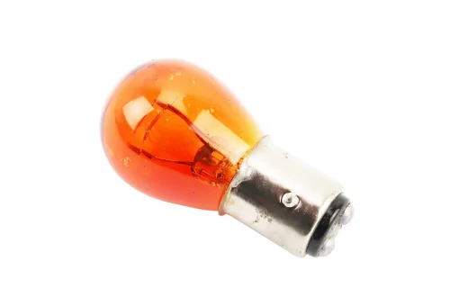 Лампа стопа (большая) 12V21/5W оранжевая S25/BA15D, FIX-354118