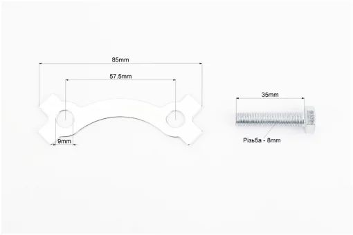 Шайба фиксатор задней звезды 2шт + болты 4шт, FIX-998528