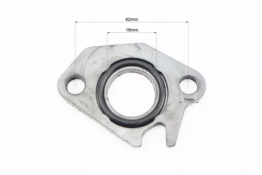 Прокладка патрубка карбюратора Honda DIO AF34/35 (пластмасс) d-18mm + манжет, FIX-998618