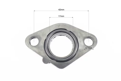 Прокладка патрубка карбюратора Honda DIO AF18/27 (пластмасс) d-18mm + манжет, FIX-998619