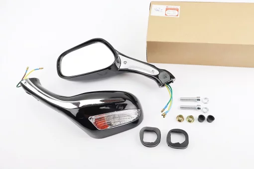 Зеркала к-кт "STORM" черные с поворотами, м8 (ССС - знак качества), FIX-998626