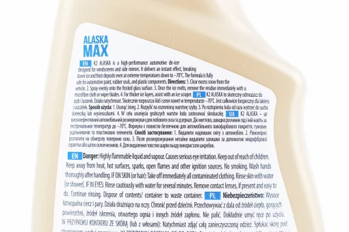 Засіб для розморожування скла "Alaska MAX", 700ml, FIX-210971