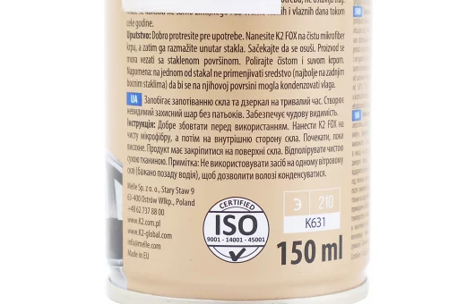 Засіб від запотівання скла "TIRE FOAM CLEANER", Аерозоль 150ml, FIX-210972