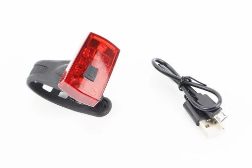 Ліхтар задній 1 діод, Li-ion 3.7V 300mAh зарядка від USB, вологозахисний, стоп сігналом JY-6115T, FIX-210981