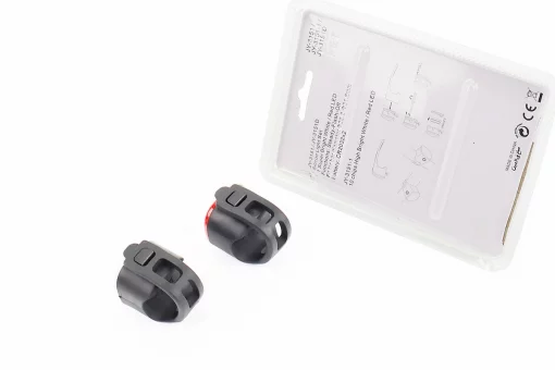 Фонарь передний 1 диод+задний 1 диод, силиконовые к-кт, JY-3151 (без батареек), FIX-210983