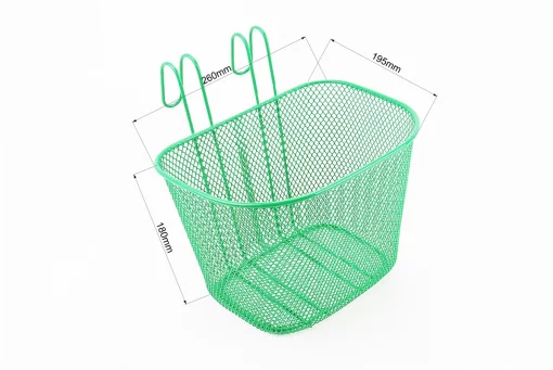 Кошик багажний передній, дитячий з кріпл. на кермо, зелений, FIX-211035