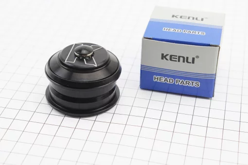 Кермова колонка 1-1/8" (44/28,6x44/30) безрізьбової вилки, напівінтегровані, пром-підшипники, чорні KL-B310, FIX-403872