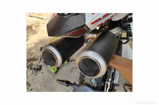 Глушитель прямоток #XPT042 D60, материал карбон "SC PROJECT", QT-010382