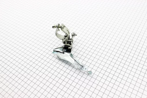 Перекидка цепи передняя с нижней тягой, крепл. 28,6мм, под звезду 42T, хром FD-TY 10, FIX-404090