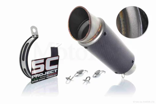 Глушник прямоток #XPT046, D60, карбон (Carbon fiber), QT-010963