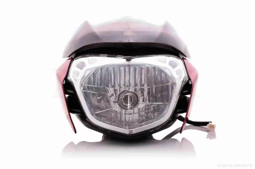 Обтекатель с фарой BAJAJ PULSAR 135 красный, QT-016034