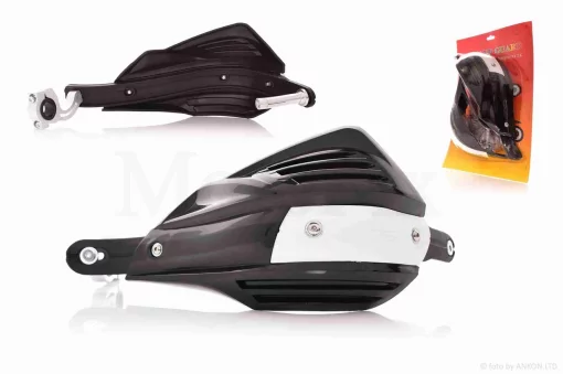 Защита рук на руль (пара) мото #2 "FHS" (черная), QT-012678