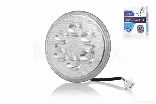 Модуль світлодіодний у фару ZS125/150 круглий, D160, 6 діодів зі склом, QT-023756