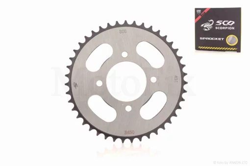 Зірка трансмісії задня 4-78/55, d58, D190 428-43T JD125 "SCORPION", QT-003162