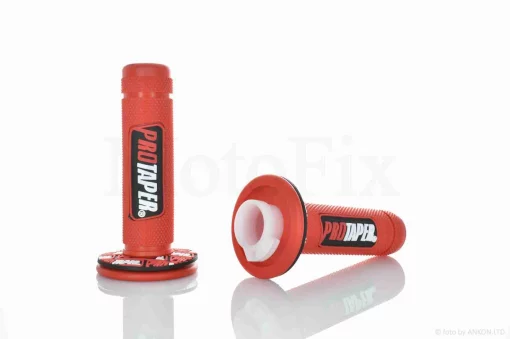 Грипси (ручки керма) універсальні #1 "PRO TAPER" (червоні), QT-021577