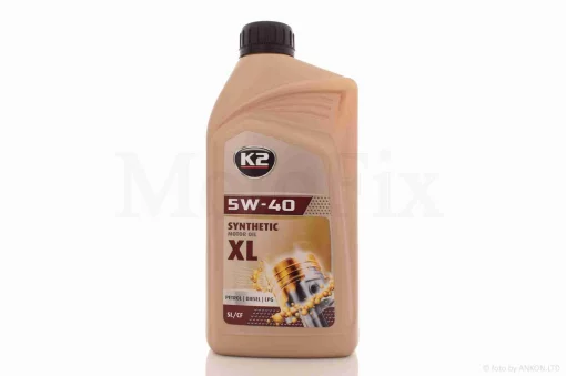 Олія моторна 4T, 1л синтетика "K2" (5W40, MOTOR OIL SL/CF X) ПОЛЬЩА, QT-039060