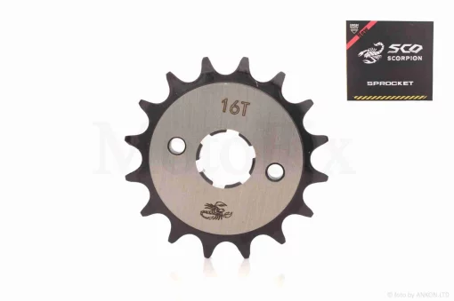 Зірка трансмісії передня WY125/150 428-16T "SCORPION", QT-039281