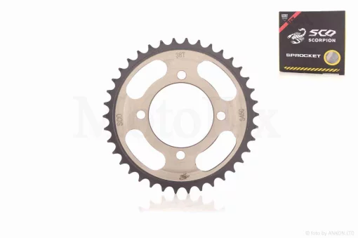 Зірка трансмісії задня 4-80/56, d64, D158 428-38T FXD125 опукла "SCORPION", QT-039283