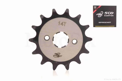 Зірка трансмісії передня WY125/150 520-14 вузька посадка "SCORPION", QT-039290