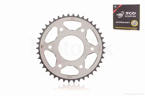 Зірка трансмісії задня 5-90/57, d64, D175 428-42T V200/250-F2 "SCORPION", QT-039300