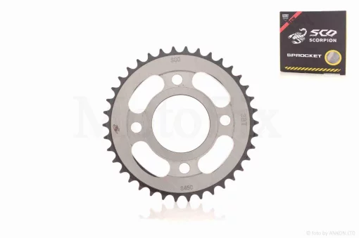 Зірка трансмісії задня 4-90/64 d58, D160 428-38T WY125 "SCORPION", QT-039316