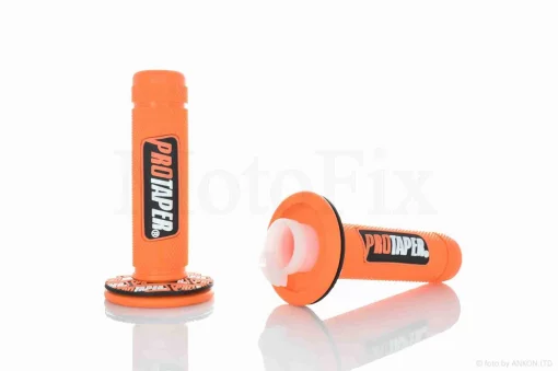 Грипси (ручки керма) універсальні #1 "PRO TAPER" (помаранчеві), QT-013053