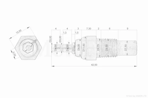 Датчик температури карбюратора "VLAND" ТАЙВАНЬ, QT-021753