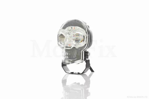 Фара додаткова діодна, череп, білий/жовтий/RGB режими +кнопка #LPS-2171 (хром), QT-037308