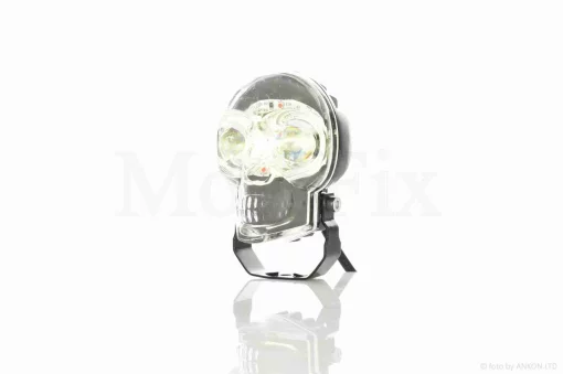 Фара додаткова діодна, череп, білий/жовтий/RGB режими +кнопка #LPS-2171 (хром), QT-037308