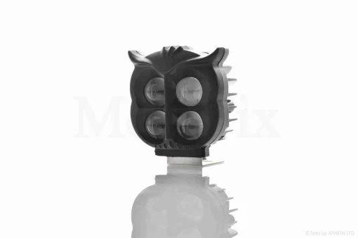 Фара додаткова діодна, пугач, 77*71, 12-36V, IP67, мультирежим +кнопка #2177, QT-038306