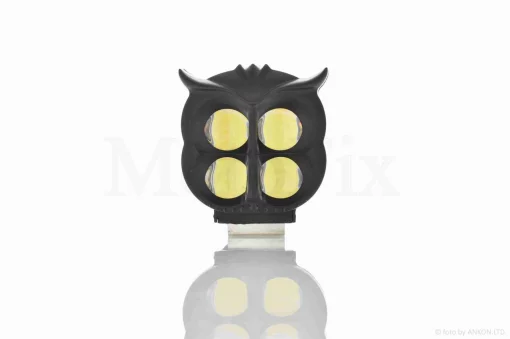 Фара додаткова діодна, пугач, 77*71, 12-36V, IP67, мультирежим +кнопка #2177, QT-038306