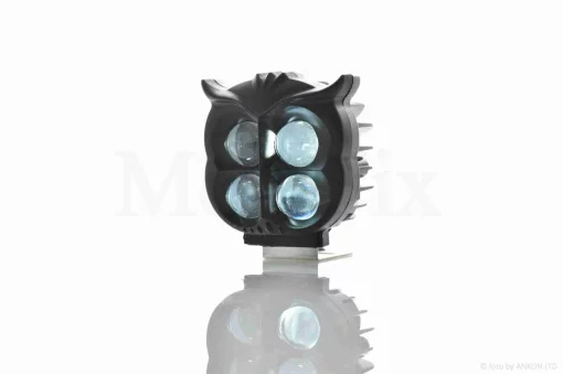 Фара додаткова діодна, пугач, 77*71, 12-36V, IP67, мультирежим +кнопка #2177, QT-038306