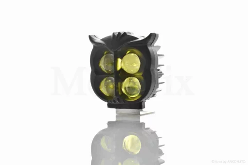 Фара додаткова діодна, пугач, 77*71, 12-36V, IP67, мультирежим +кнопка #2177, QT-038306