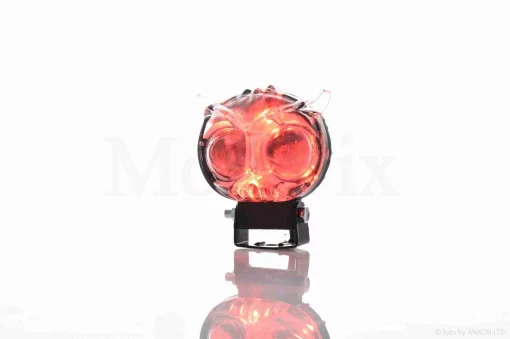 Фара додаткова діодна, пугач, 67-55mm, 9-60V, IP67, біле/жовте світло, мультирежим, QT-038332